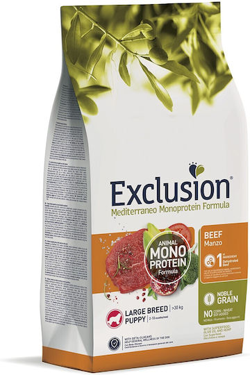 Exclusion 12kg Dry Food for Large Breed Puppies with Beef