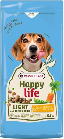 Happy Life 12.5kg Trockenfutter für Erwachsene Hunde mit Huhn