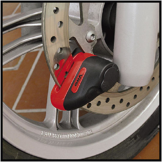 Viro Motorcycle Disc Brake Lock with 5.5mm Pin Diameter Orange Colour