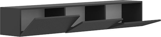 TV Stand with LED Lighting Gray L180xD31xH28cm