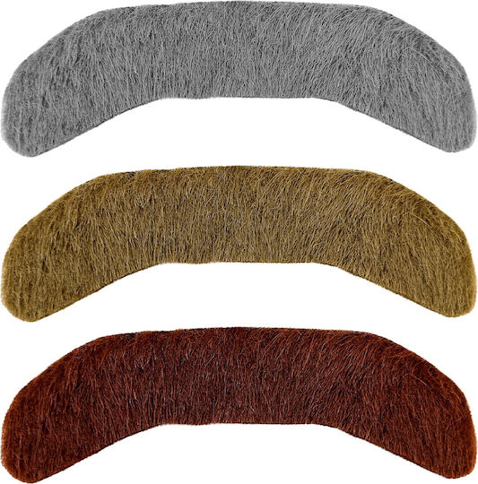 Farben Schnurrbart / Bart für Karneval in Schwarz Farbe