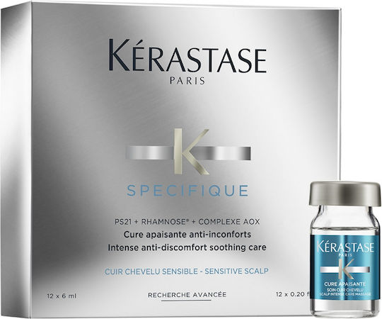 Kérastase Specifique Sensitive Scalp Αμπούλες Μαλλιών Θρέψης 12x6ml