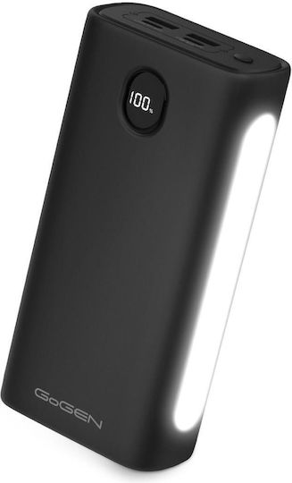 GoGEN Power Bank 30000mAh με 2 Θύρες USB-A και 2 Θύρες USB-C Μαύρο