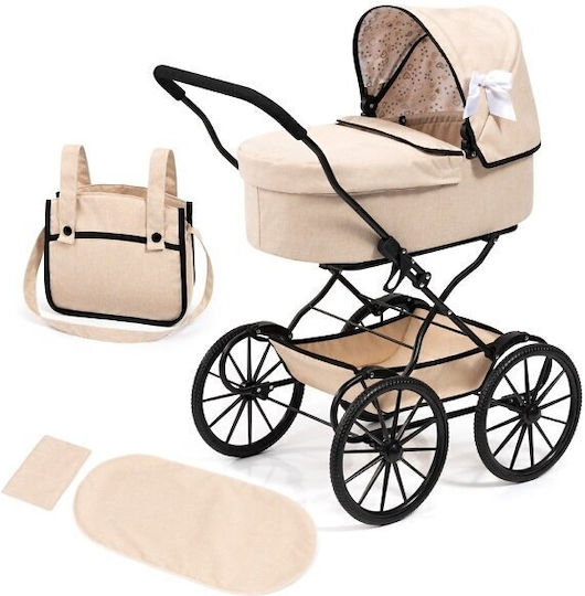 Klassischer Puppen Kinderwagen Beige