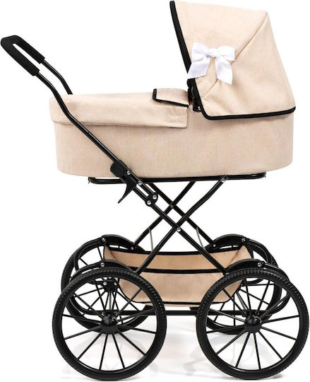 Klassischer Puppen Kinderwagen Beige