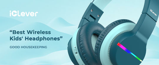 iClever BTH12 Căști Over Ear Wireless Bluetooth cu 40 de Ore Autonomie Verzi