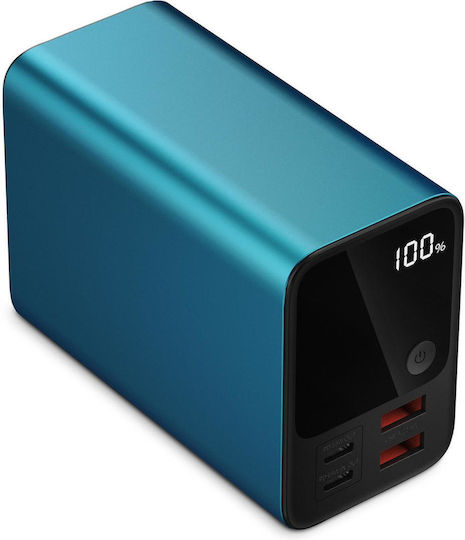 GoGEN Power Bank 27000mAh with 2 USB-A Output Ports and 2 USB-C Output Ports Blue