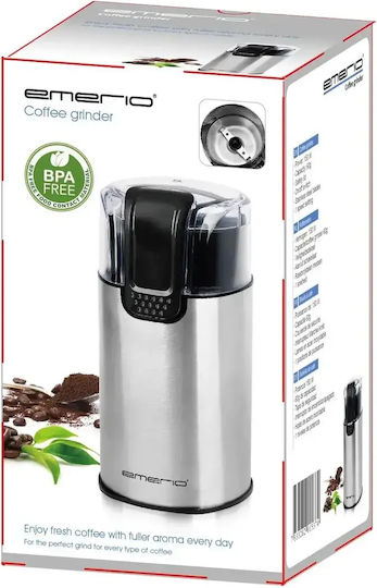 Emerio Electric Coffee Grinder 150W for 60gr Beans Silver