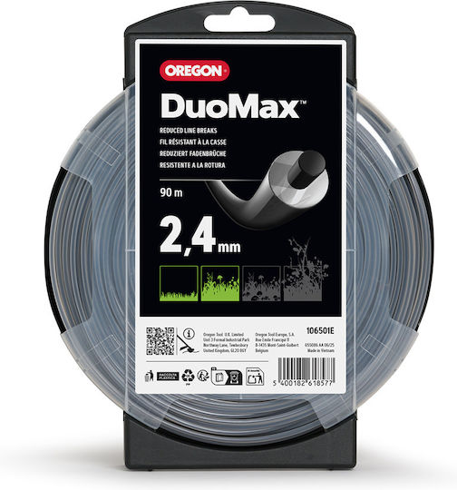 Oregon Duoline Mähfaden Drehung Länge 90m und Dicke 2.4mm