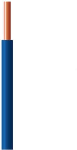 Nya Ho7v-r Power Cable 1x6mm² Blue 100m/roll