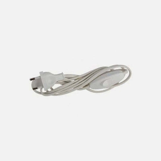 Netzkabel mit Durchmesser 2x0.75mm² in Weiß Farbe 1.5m 1Stück