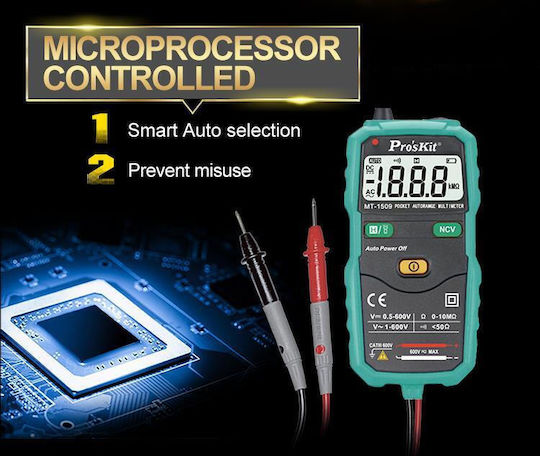 Proskit Ψηφιακό Πολύμετρο Τσέπης MT-1509