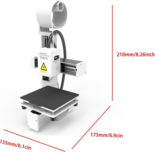 Easythreed K10 MINI Standalone 3D Printer with USB Connectivity and Card Reader