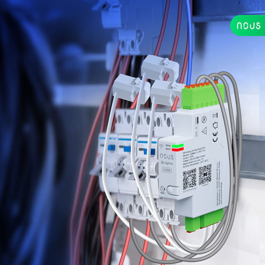 Nous Energy Analyzer for Electric Panel Analog Rail Three-phase Zigbee LAN Google Home Alexa Sonoff Tuya