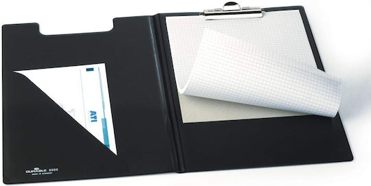 Clipboard A4 De Luxe Durabil cu Capac Negru Durabil