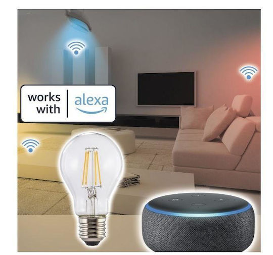 HAMA Smart Λάμπα LED 7W για Ντουί E27 Ρυθμιζόμενο Λευκό