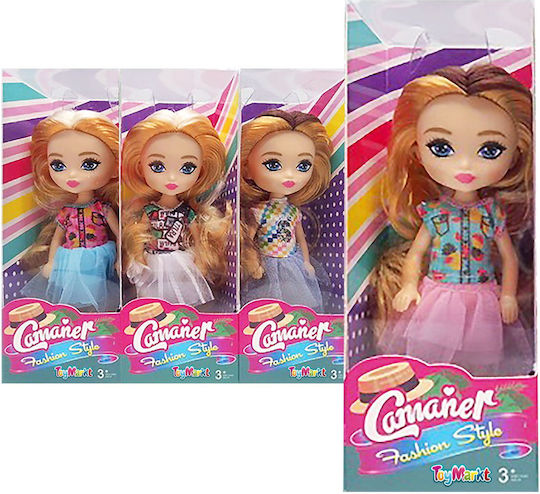 ToyMarkt Fashion Style Camaner Doll for 3+ years+ Years 15cm (Various Designs/Assortments of Designs) 1pc
