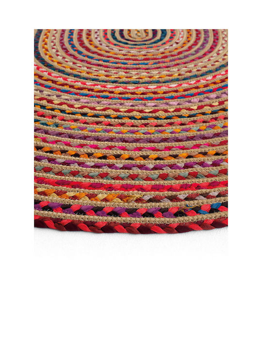 SteweHome Summer Wicker Coral Runner Rug 80x150cm