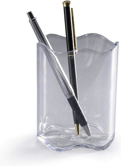 Plastic Pencil Holder in Transparent Color 1pcs 8x8x8cm