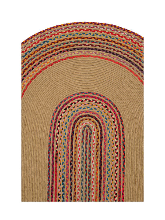 SteweHome Summer Wicker Coral Runner Rug 80x150cm