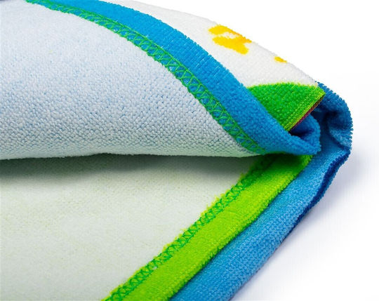 Πετσέτα Θαλάσσης Quick Dry Disney Home Lilo & Stitch 086 70x140 Blue-green 100% Microfiber