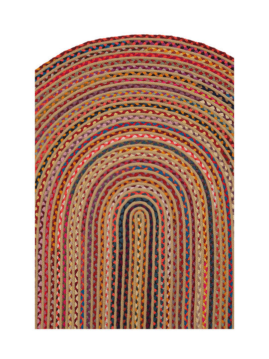 SteweHome Summer Wicker Coral Runner Rug 80x150cm