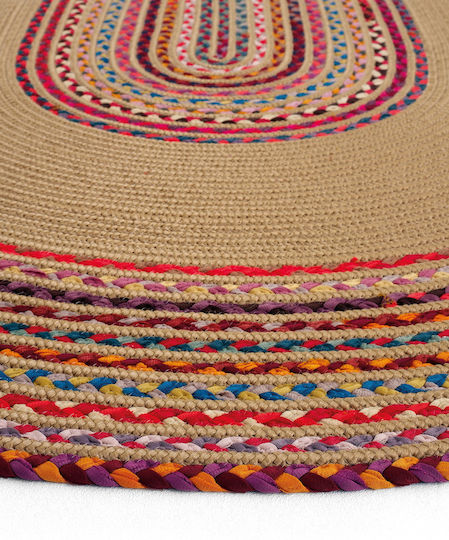 SteweHome Summer Wicker Rug 80x200cm Coral