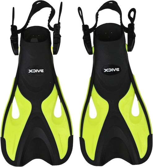 Unigreen Плавници Плуване Сандали Yellow - Fluo Yellow