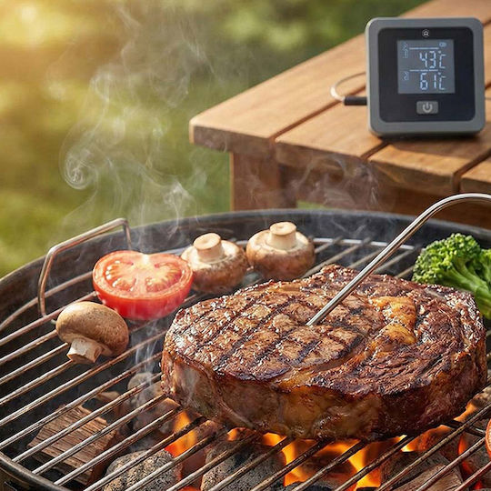 Nedis Wireless Digital BBQ Thermometer with Probe and Bluetooth