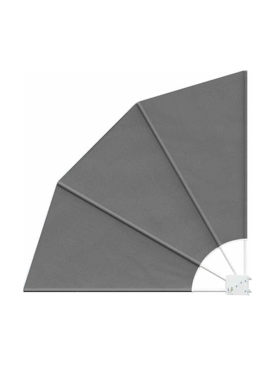 vidaXL Sideway Terrace Tent Gray 1.4x1.4m