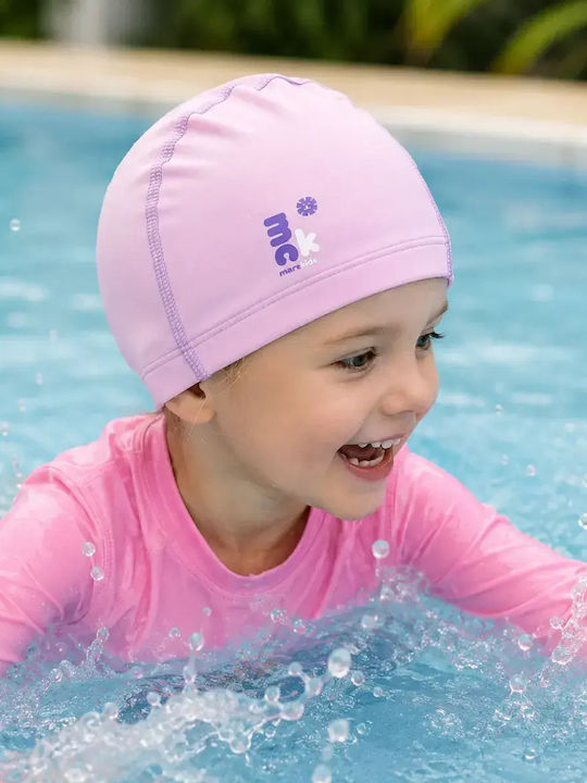 Παιδικό Υφασμάτινο Σκουφάκι Πισίνας Marckids Medium Ροζ