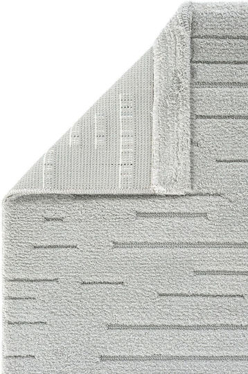SteweHome Χαλί Διάδρομος Βαμβακερό Γκρι 80x250cm
