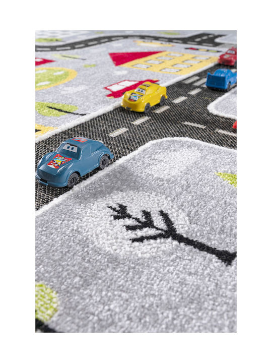 SteweHome Παιδικό Χαλί Γκρι 200x290cm Πάχους 60mm