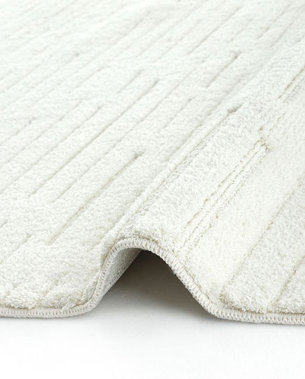SteweHome Wohnzimmer Teppich Baumwolle 160x230cm Weiß