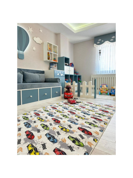 SteweHome Kinderteppich Weiß 120x250cm Dicke 60mm