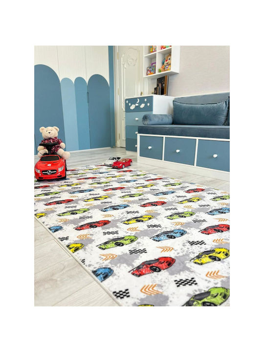 SteweHome Kinderteppich Weiß 120x250cm Dicke 60mm