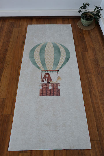 SteweHome Kinderteppich Schwarz 120x500cm Dicke 60mm