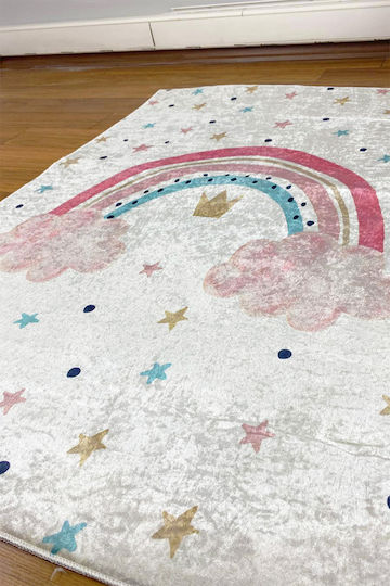SteweHome Παιδικό Χαλί Μαύρο 80x300cm Πάχους 60mm