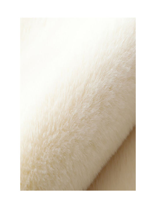 SteweHome Covor Pentru Copii Bej Rotund Cu Diametru 50cm Grosime 60mm