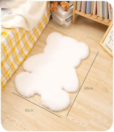SteweHome Covor Pentru Copii Gri Rotund Cu Diametru 90cm Grosime 60mm