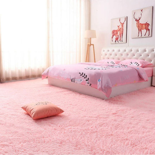 SteweHome Παιδικό Χαλί Ροζ 100x190cm