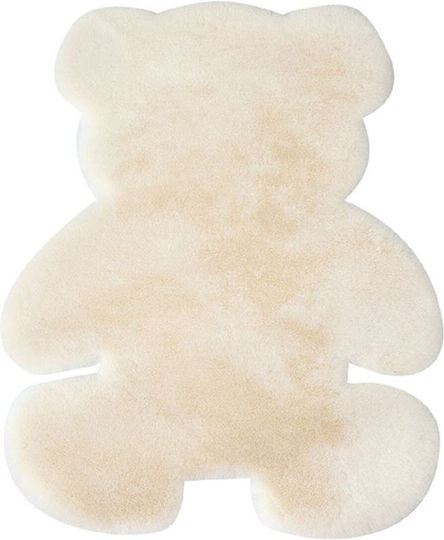 SteweHome Kinderteppich Beiges Rundes mit Durchmesser 80cm