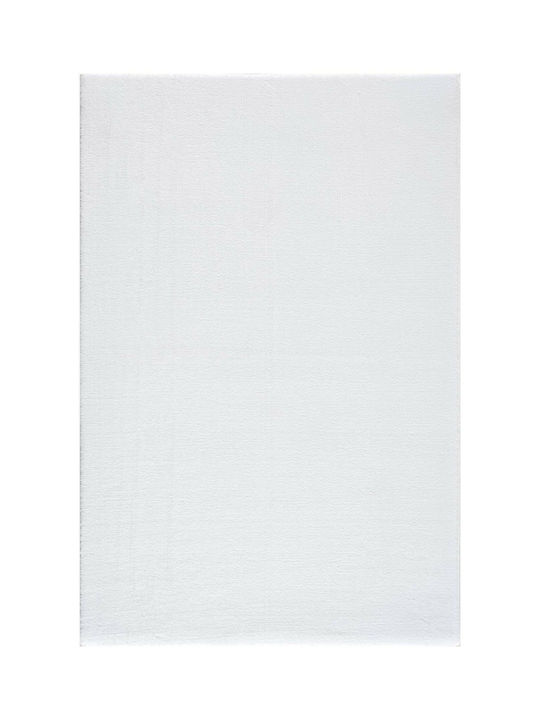 SteweHome Детски Килим Бял 100x310см