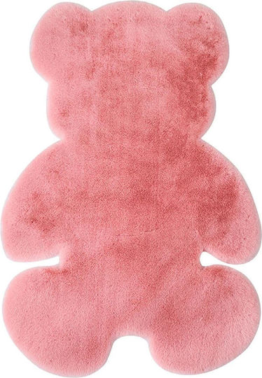 SteweHome Kinderteppich Rosa nach Meter Breite 50cm Dicke 60mm