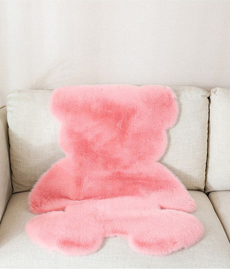 SteweHome Kids Rug Pink By Meter Width 50cm Thickness 60mm