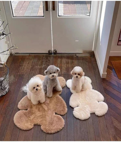 SteweHome Kids Rug White by Meter Width 120cm Thickness 60mm