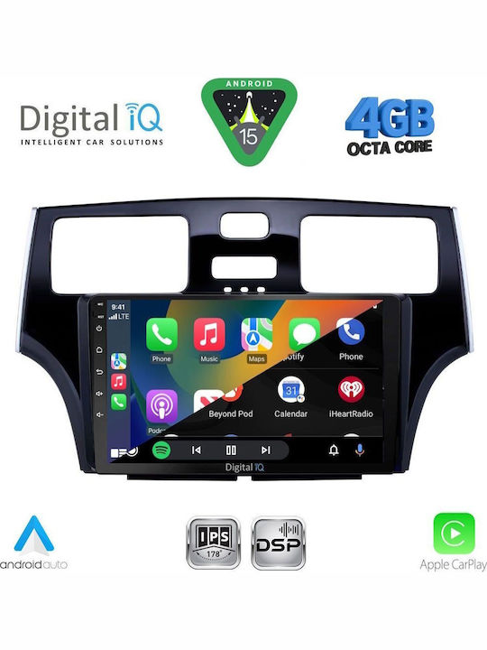 Digital IQ Auto-Audiosystem für Lexus DE ES 2000-2006 mit Touchscreen 9" Bluetooth USB WiFi GPS Apple CarPlay Android Auto