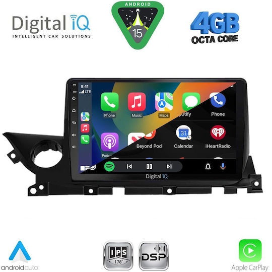 Digital IQ Car Audio System for Mazda 6 2021 (Bluetooth/USB/WiFi/GPS/Apple CarPlay/Android Auto) with 9" Touch Screen