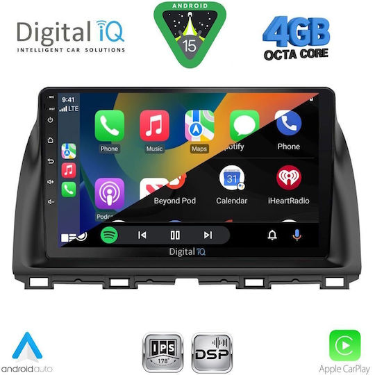 Digital IQ Ηχοσύστημα Αυτοκινήτου για Mazda CX-5 2013-2017 (Bluetooth/USB/WiFi/GPS/Apple-Carplay/Android-Auto) με Οθόνη Αφής 10"