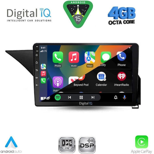 Digital IQ Ηχοσύστημα Αυτοκινήτου για Mercedes-Benz E Class 2009-2016 (Bluetooth/USB/WiFi/GPS/Apple-Carplay/Android-Auto) με Οθόνη Αφής 10"